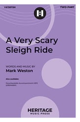 A Very Scary Sleigh Ride Two-Part choral sheet music cover